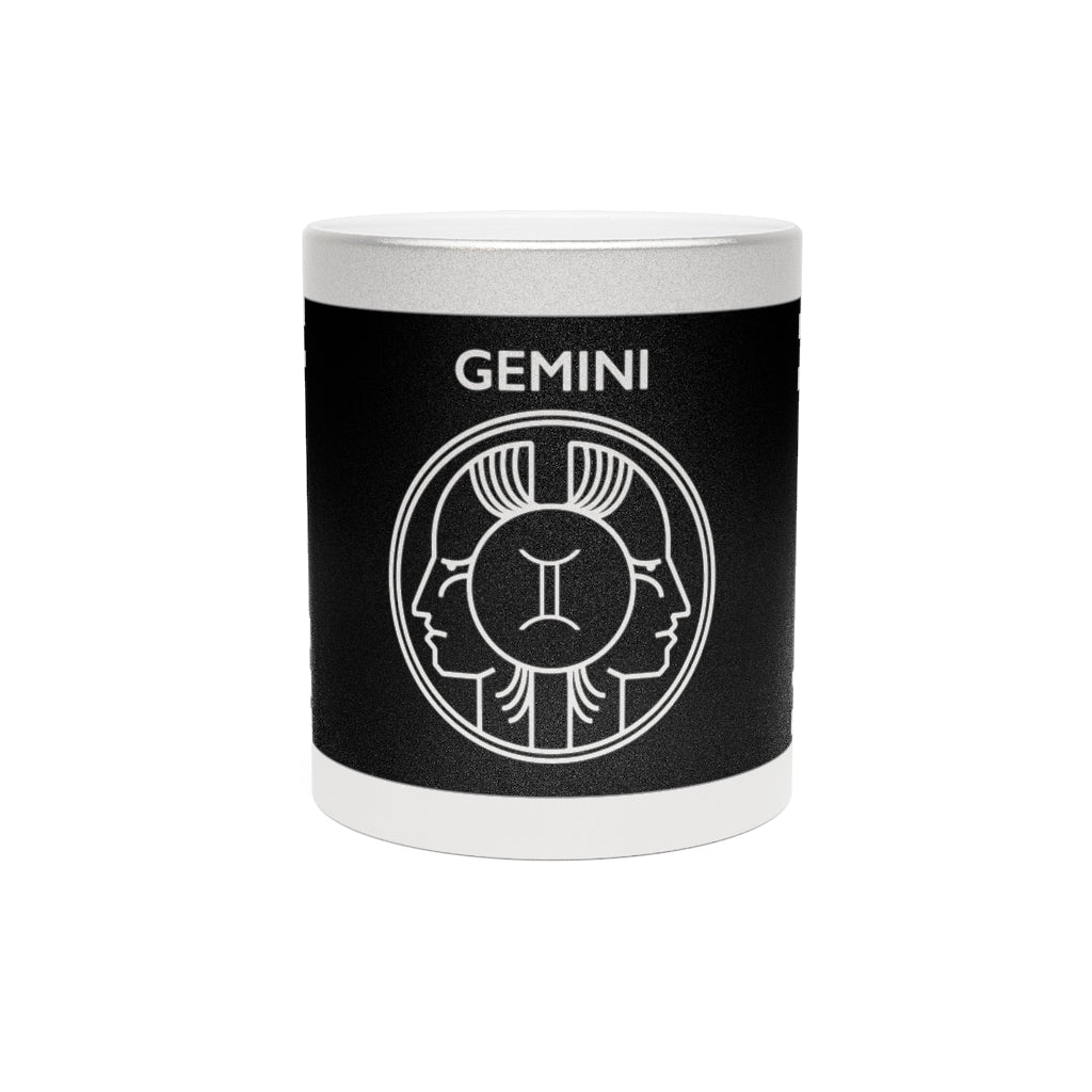 Gemini - 11 Oz Metallic Mug (Silver / Gold)