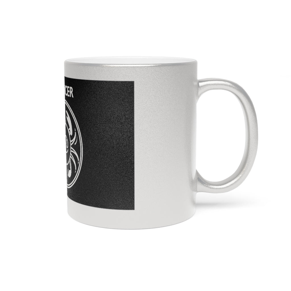 Cancer - 11 Oz Metallic Mug (Silver / Gold)