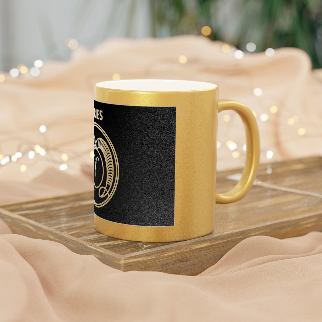 Aries - 11 Oz Metallic Mug (Silver / Gold)