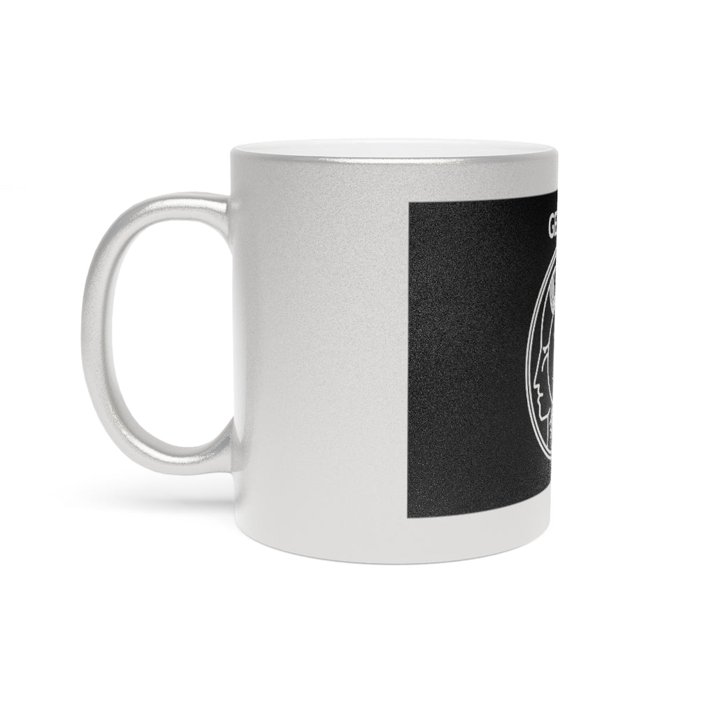 Gemini - 11 Oz Metallic Mug (Silver / Gold)