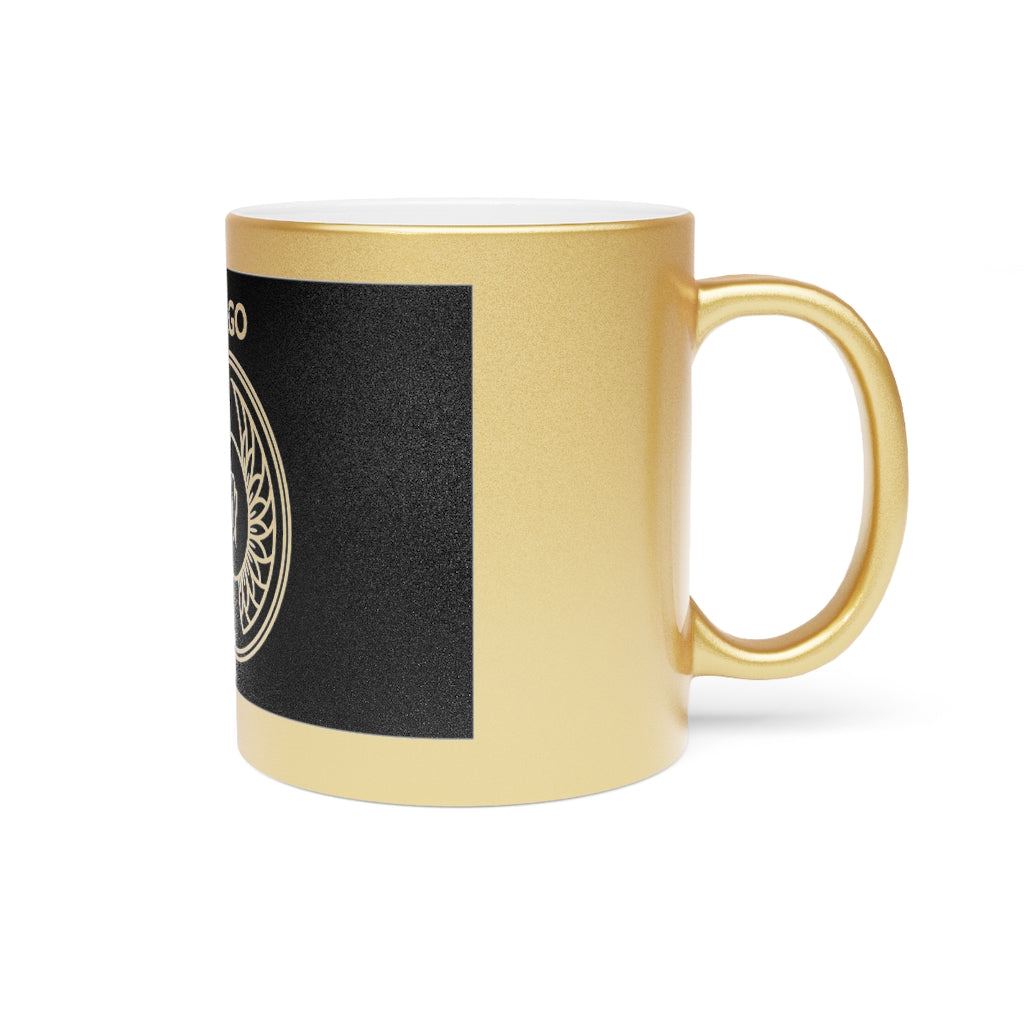 Virgo - 11 Oz Metallic Mug (Silver / Gold)