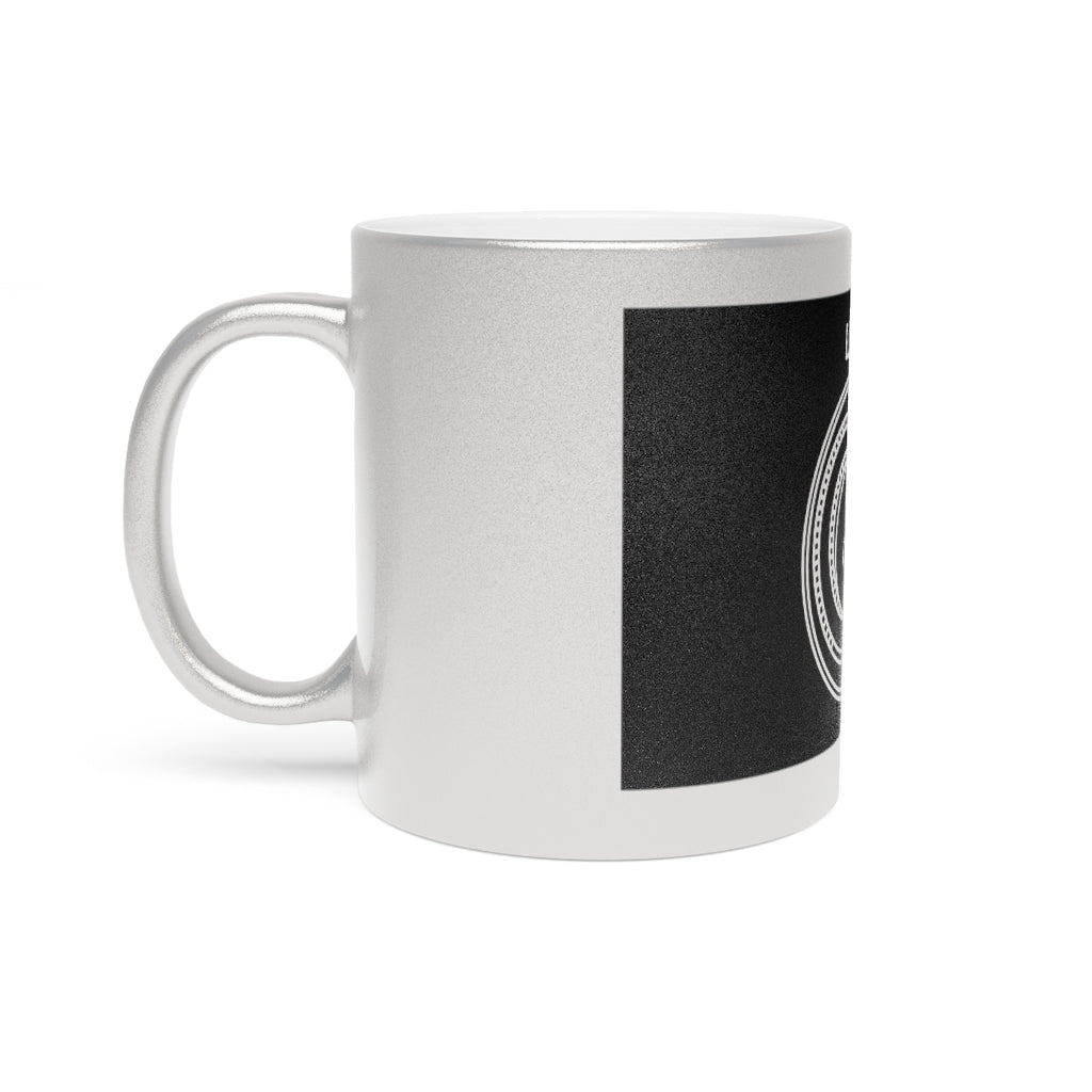 Leo - 11 Oz Metallic Mug (Silver / Gold)