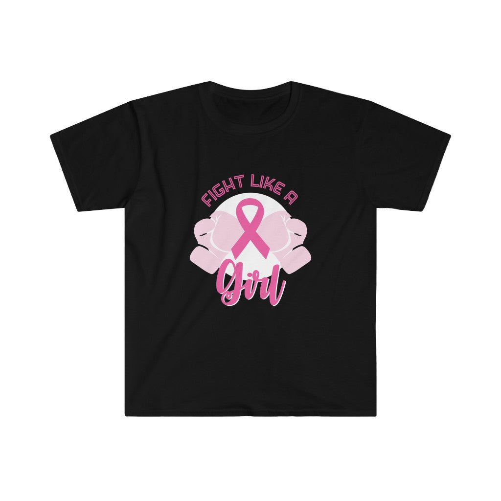 Breast Cancer Awareness: "Fight Like A Girl" Unisex Softstyle T-Shirt