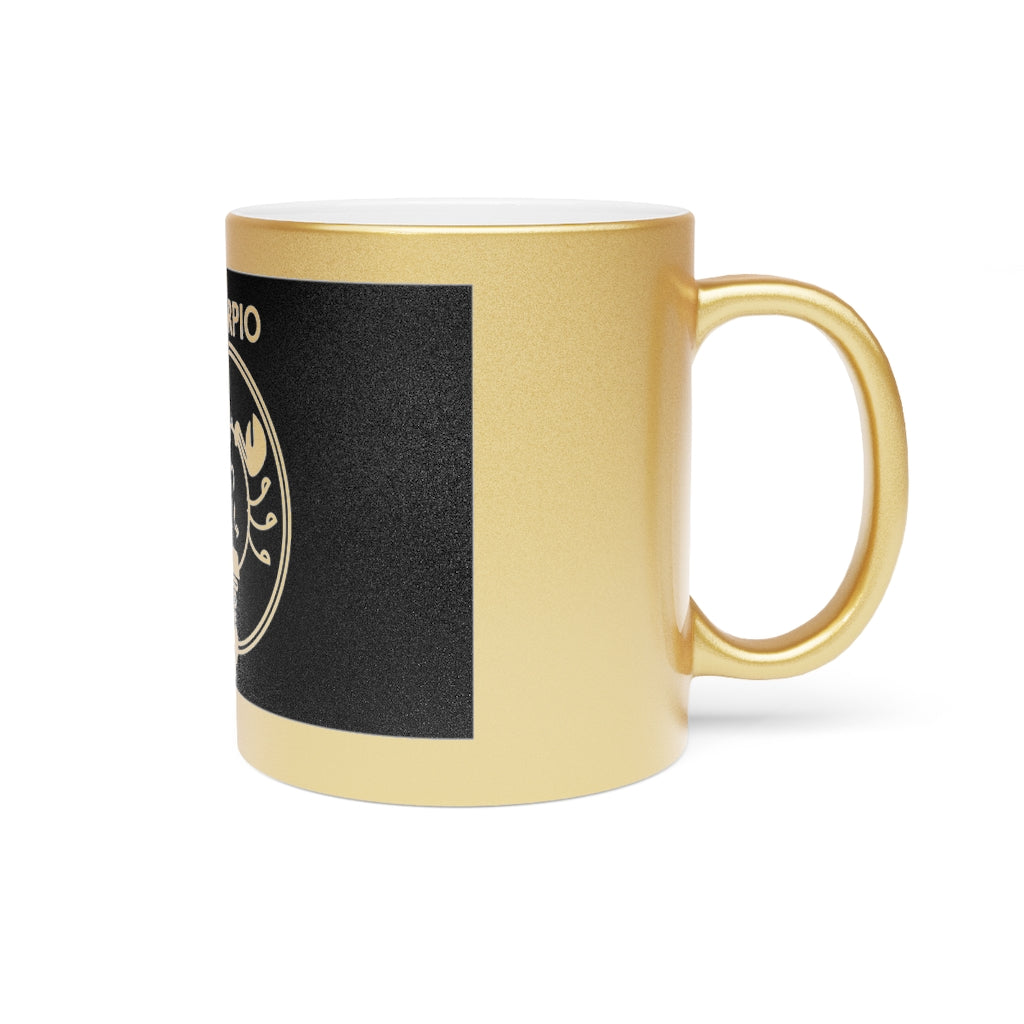 Scorpio - 11 Oz Metallic Mug (Silver / Gold)