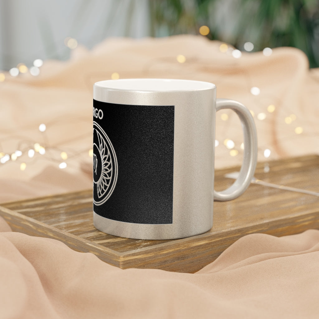 Virgo - 11 Oz Metallic Mug (Silver / Gold)