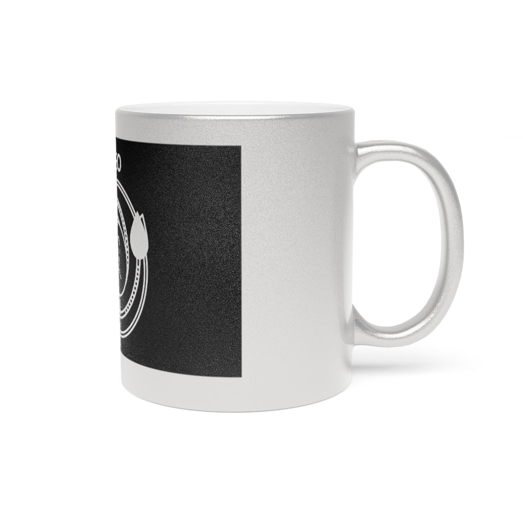 Leo - 11 Oz Metallic Mug (Silver / Gold)