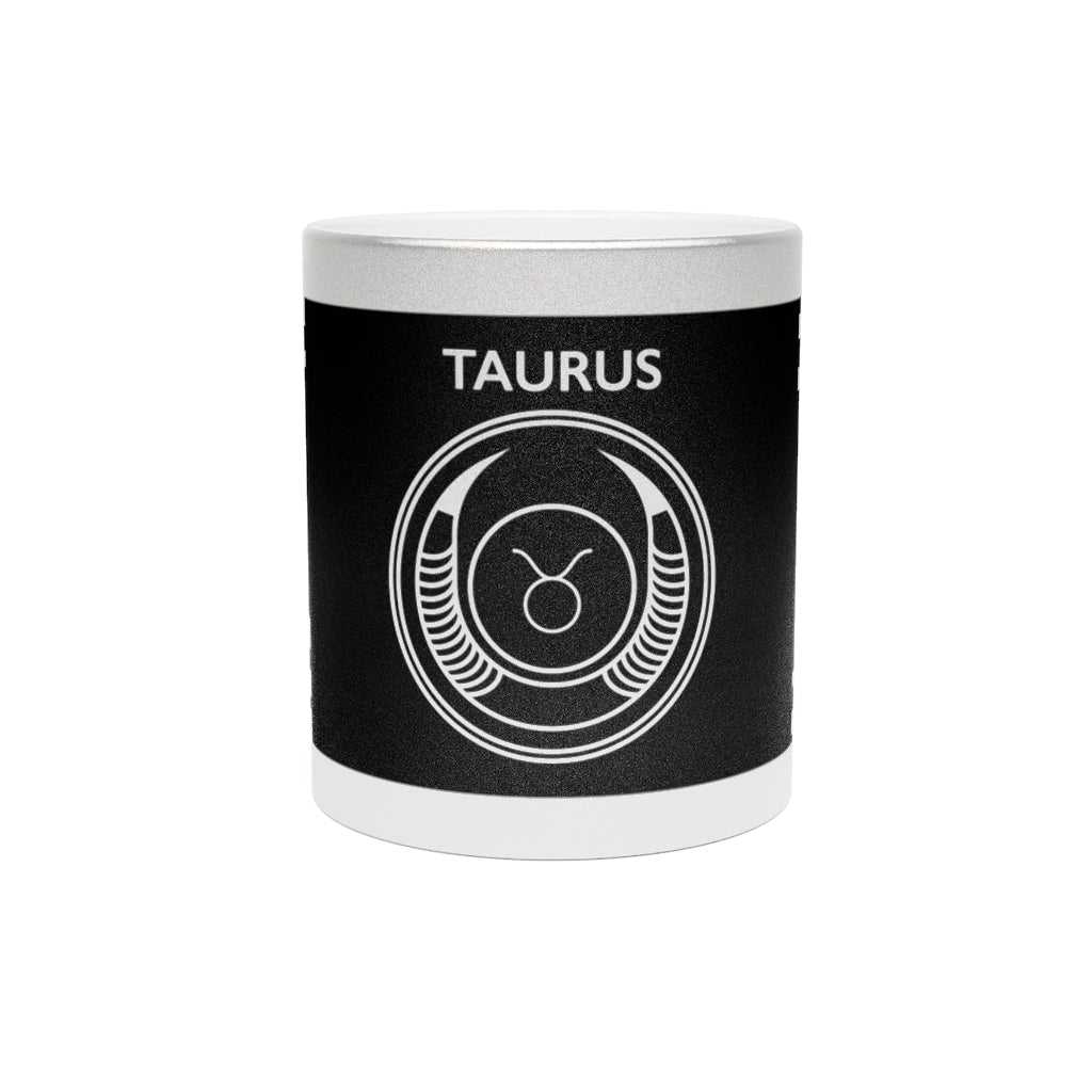 Taurus - 11 Oz Metallic Mug (Silver / Gold)