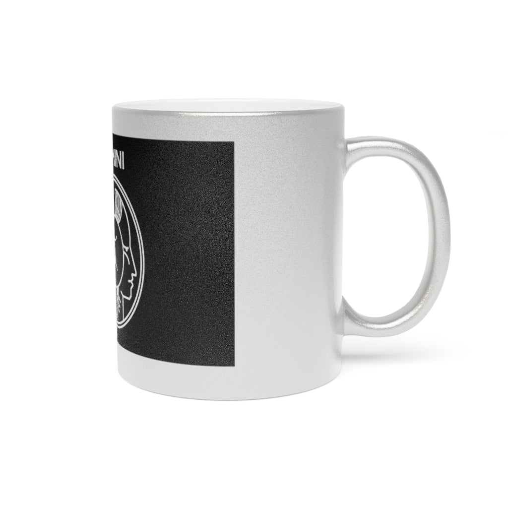 Gemini - 11 Oz Metallic Mug (Silver / Gold)