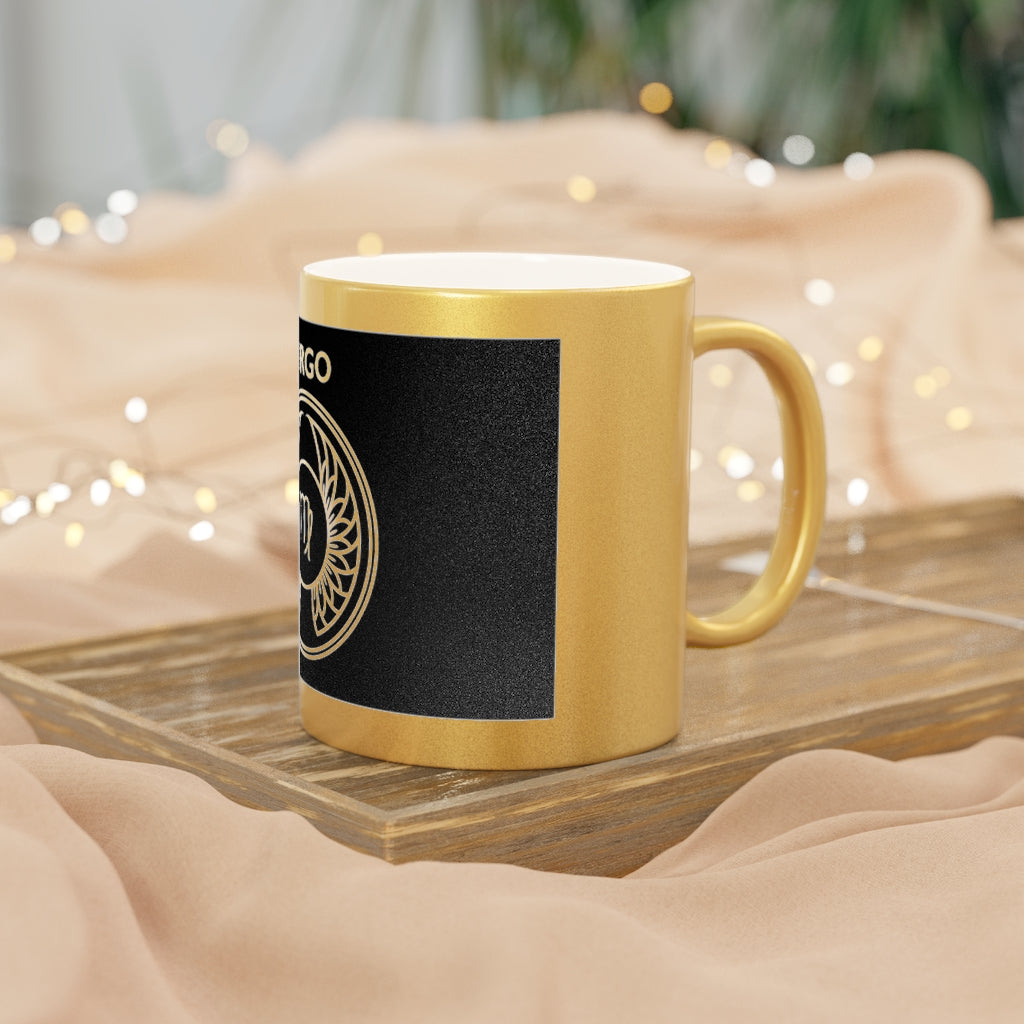 Virgo - 11 Oz Metallic Mug (Silver / Gold)