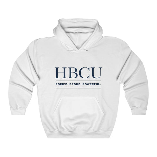 Xavier University HBCU Hooded Sweatshirt: Poised. Proud. Powerful.